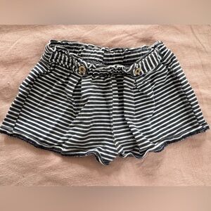 Zara girl toddler Striped navy and White Shorts